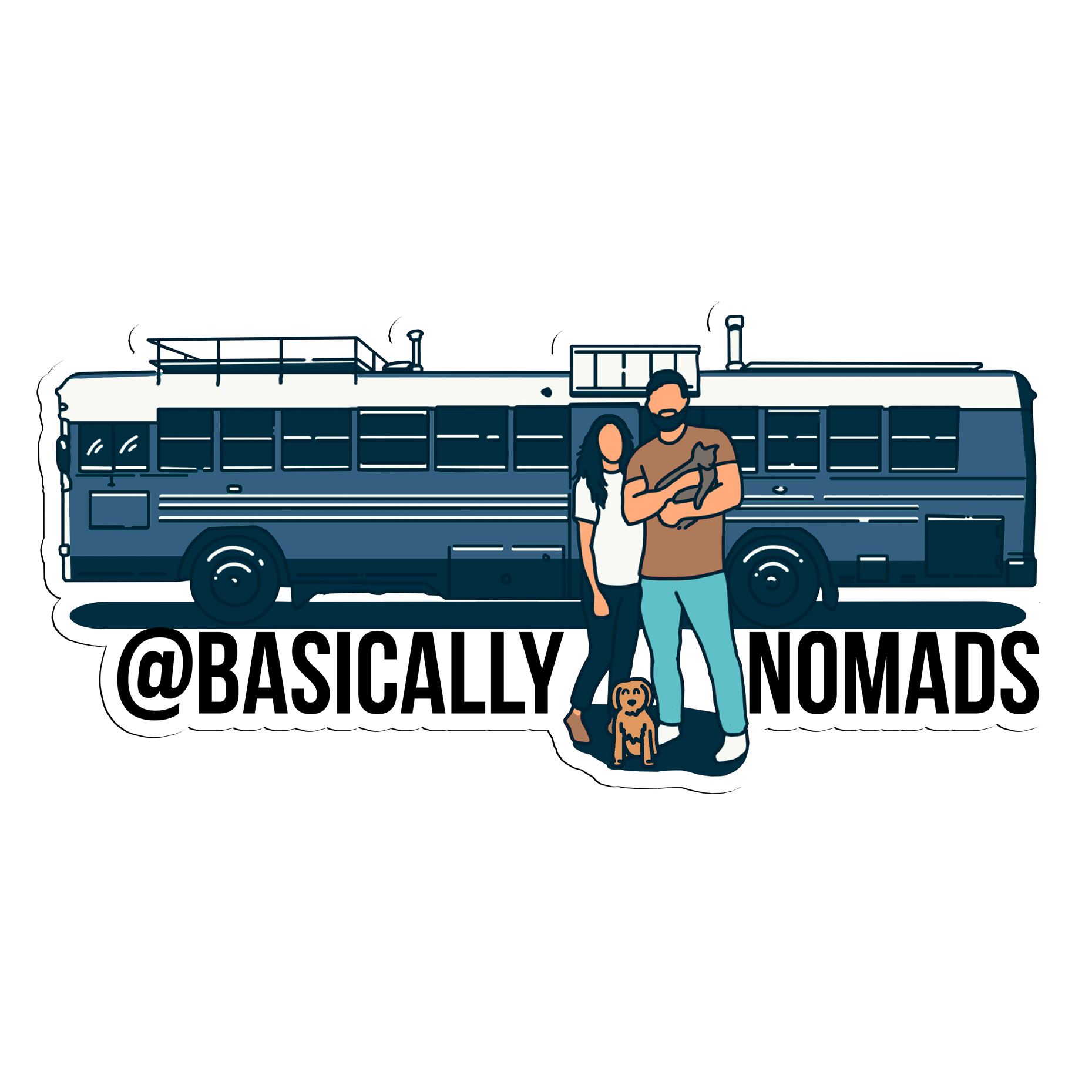 Basically Nomads Family Sticker