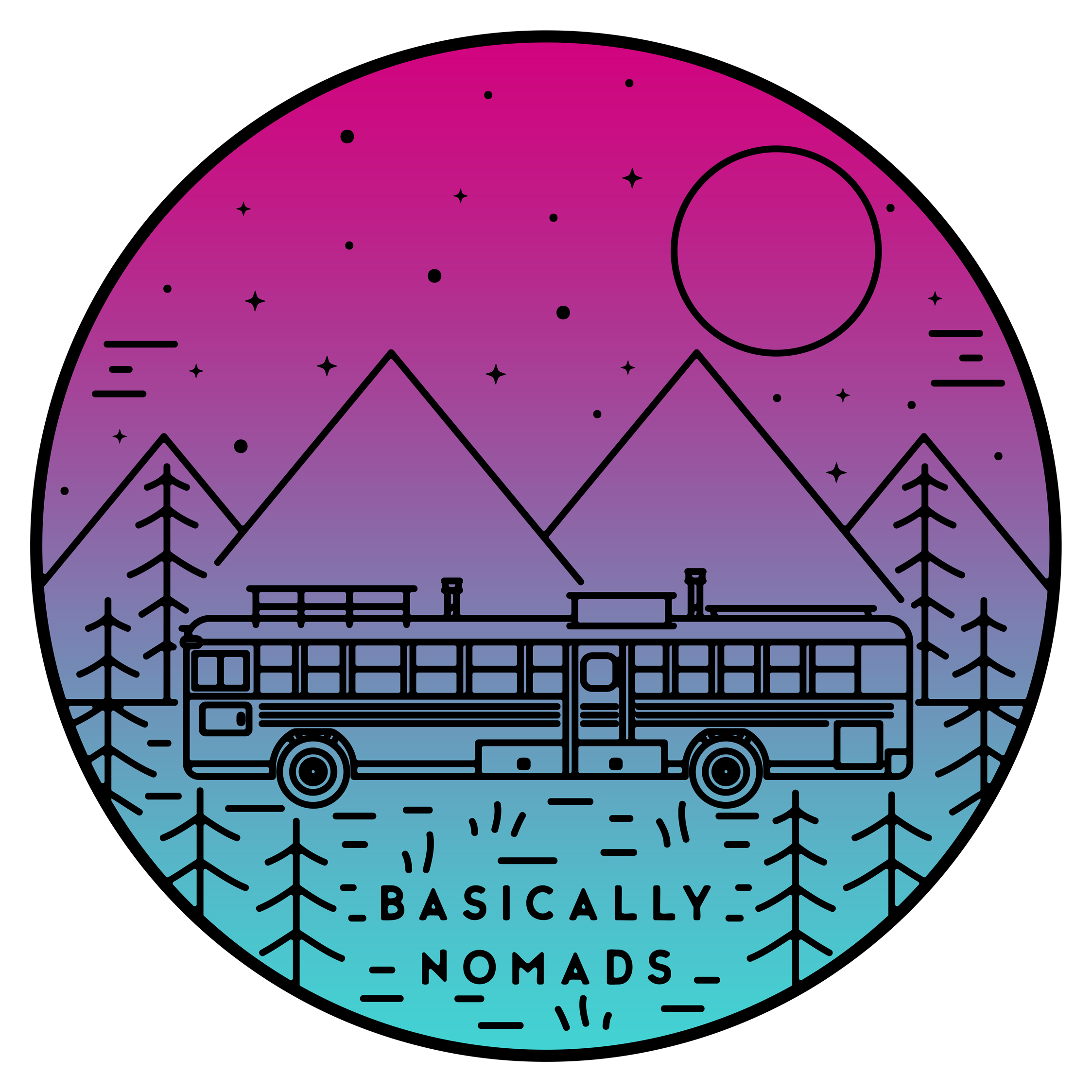 Retro Nomad Sticker